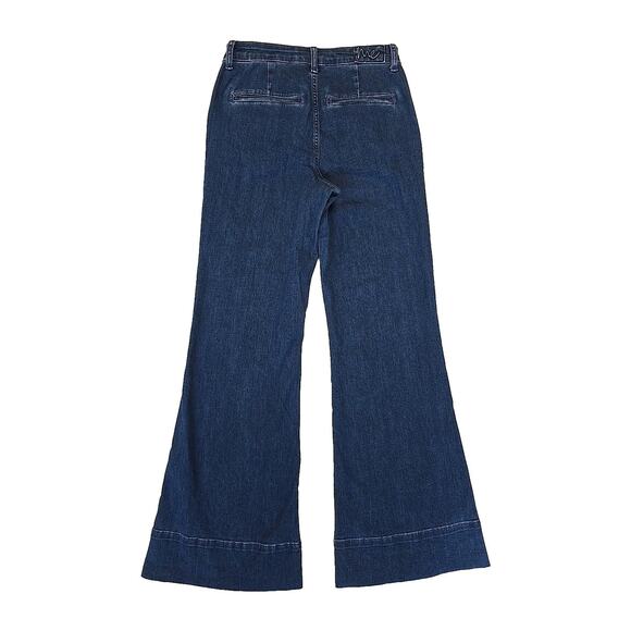 ME By Jennie Garth Womens Fleet Flare Leg Jeans Sz 4 Blue Denim - Picture 3 of 11